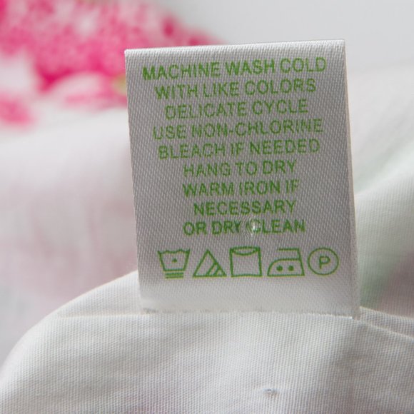 Lilly Pulitzer Franco Mini Dress Strapless Patchtastic Pattern Pink Green Size 4 - Picture 4 of 6